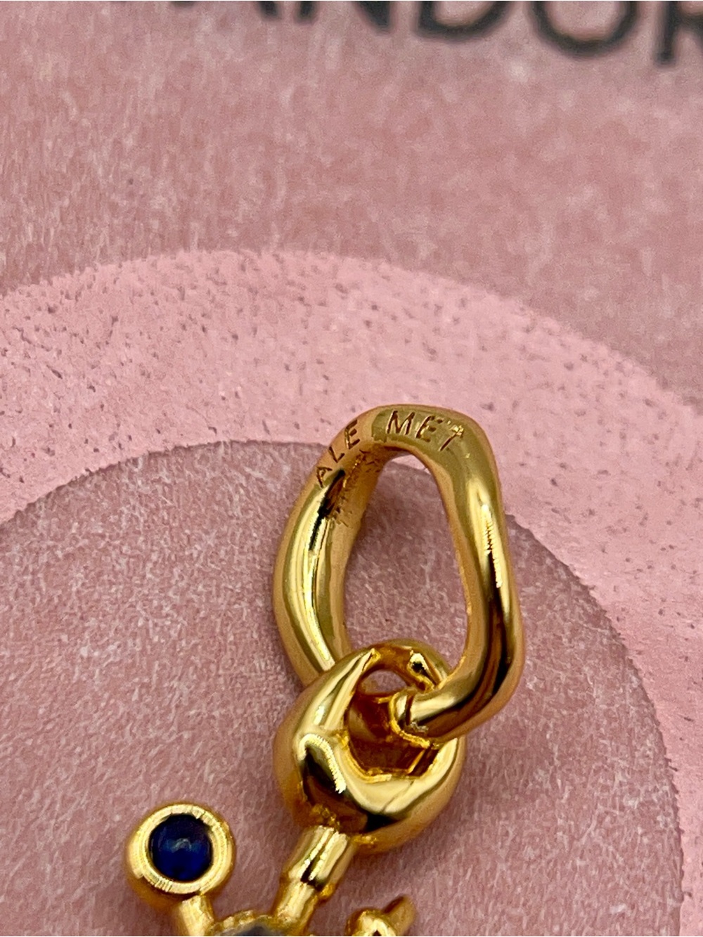 Pandora 14k Gold-Plated Crab Dangle Charm - Picture 4 of 6